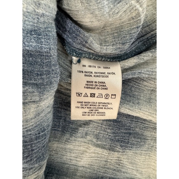 Maeve Anthropologie Calavon Plaid Blue Tunic Top Size Medium - Picture 3 of 6